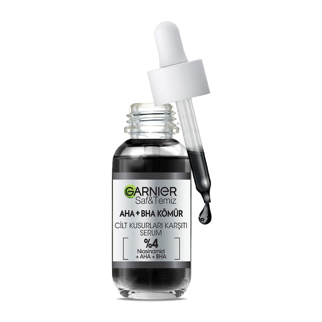 سرم زغالی ضد جوش و لک گارنیر حاوی نیاسینامید 30 میل