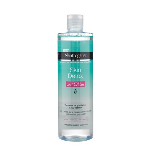 محلول میسلار واتر مدل Skin Detox مناسب انواع پوست حجم 400 میل نوتروژینا