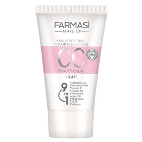 سی سی کرم 9 در 1 فارماسی رنگ روشن 02 با SPF25 حجم 50 میل