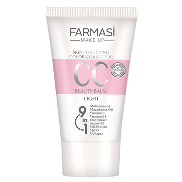 سی سی کرم 9 در 1 فارماسی رنگ روشن 02 با SPF25 حجم 50 میل