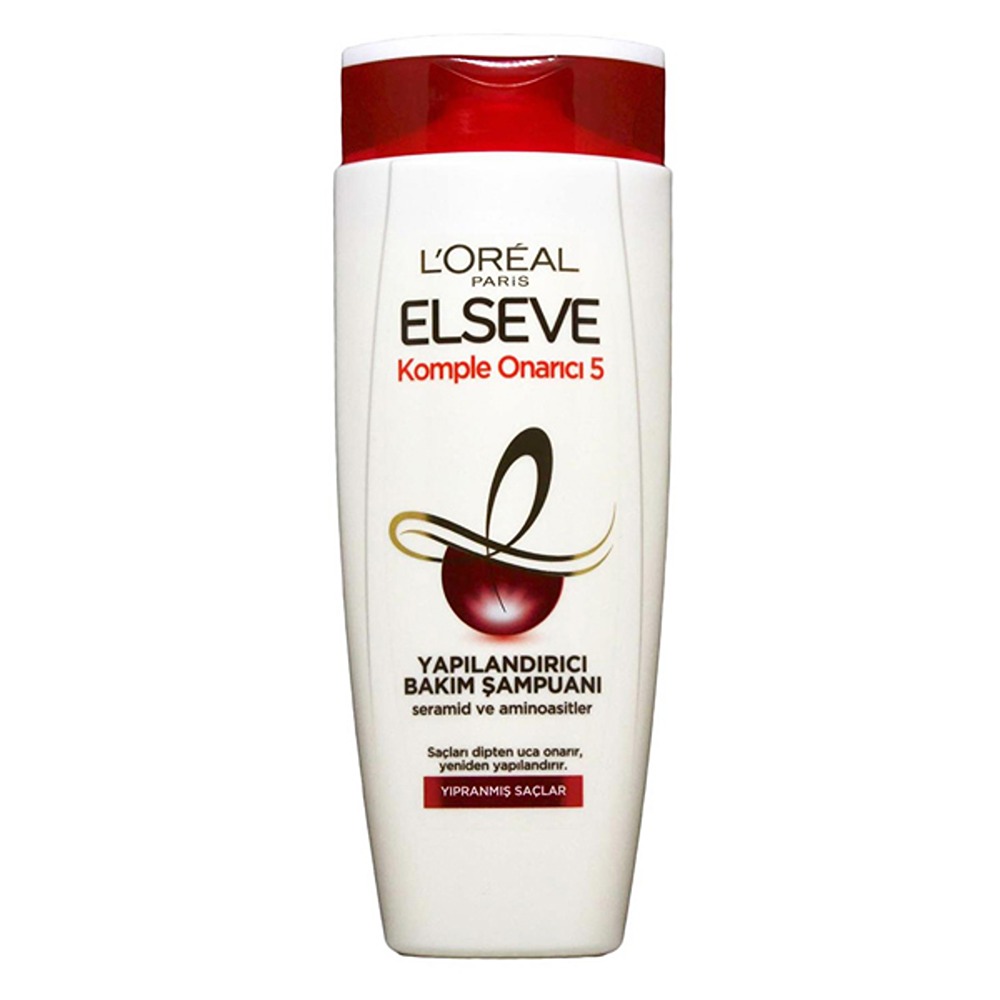 شامپو ترمیم کننده مو 2 در 1 لورآل Komple Onarici5 مناسب موهای آسیب دیده 450 میل