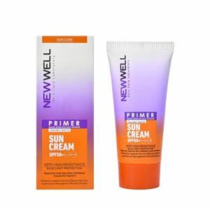 پرایمر و ضد آفتاب نیوول +SPF50 بی رنگ مناسب انواع پوست 50 میل